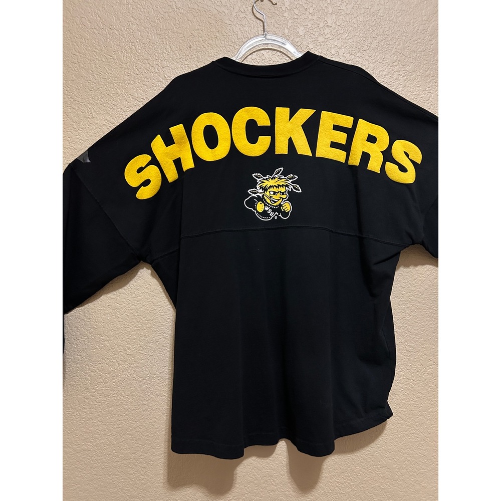 Spirit XL Wichita State Shockers Spirit Jersey Black Yellow Oversized NCAA Top